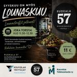 Lounaskuu jatkuu! Tervetuloa mukaan Kouvolan Yrittäjät ry:n ja Kouvolan Ydinkeskusta ry:n jäsenten yhteisille lounaille!🤩

Koko syyskuun ajan kokoonnumme joka torstai tapaamaan muita yrittäjiä ja nauttimaan lounasta rennossa seurassa - ei ilmoittautumisia, ei järjestettyä ohjelmaa eikä pönötystä!

⏰Ajankohdat:
Torstai 3.9. klo 11.30-12.30
Torstai 10.9. klo 11.30-12.30
Torstai 17.9. klo 11.30-12.30
Torstai 24.9. klo 11.30-12.30

Paikka:
Ruokala 57 (Salpausselänkatu 57, Kouvola)
https://kouvolanlakritsi.fi/pages/lounasravintola-ja-catering

@kouvolanyrittajat ja Kouvolan Ydinkeskusta ry jäsenille lounas 11 € (norm. 12,90 €).

Nähdään lounaalla! 🙋🏻‍♀️

#lounaskuu #yyskuu #jäsenyritykset #kouvolanyrittäjät #kouvolanydinkeskusta