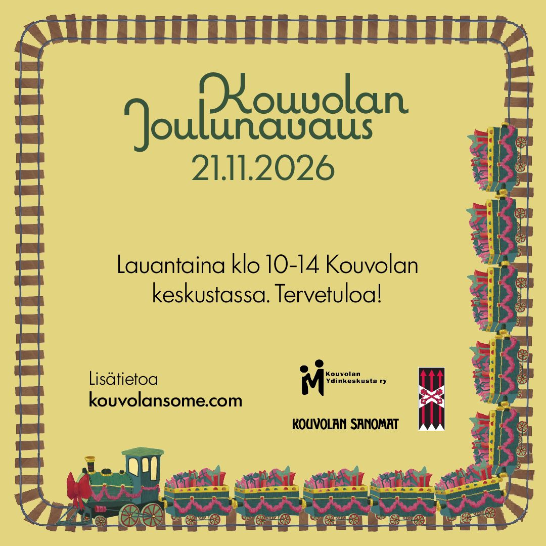 Perinteinen Joulunavaus aloittaa joulukauden! 🎅

Tule seuraamaan joulukulkuetta ja nauttimaan joulun tunnelmasta Kouvolan Joulunavaukseen 21.11.2026 klo 10-14!

Manskille saapuu joulupukki ja muori, suloiset ponit ja koirat sekä maskotteja. Paikan päällä on myös markkinamyyjiä myymässä erilaisia tuotteitaan. 

Lisäksi keskustan alueen yritykset palvelevat tapahtuman ajan ja tarjoavat mm. glögiä ja pipareita sekä erilaisia tarjouksia ja muuta mukavaa!

#kouvolanjoulunavaus #visitkouvola #joulutulee